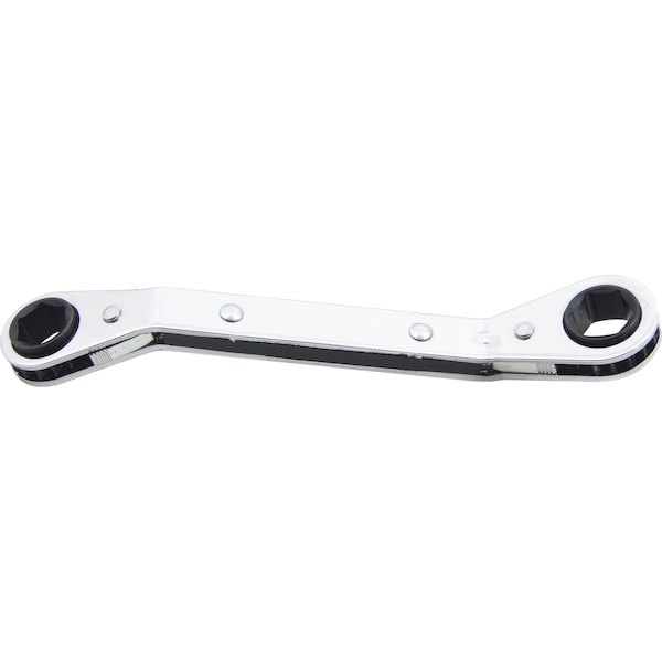 Kastar Hand Tools/A&E Hand Tools/Lang Offset Ratchet 3/8"x7/16" 6PT Box Wrench KHROW-1214 - main